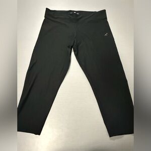 Adidas Climalite Women’s Black Cropped Leggings Size Large Athletic Yoga Gym